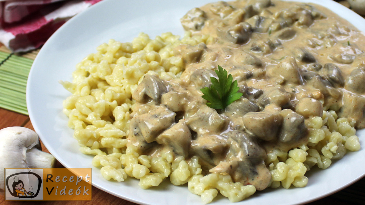 Tejfölös gombapörkölt recept, tejfölös gombapörkölt elkészítése - Recept Videók Tejfölös gombapörkölt recept, tejfölös gombapörkölt elkészítése - Recept Videók