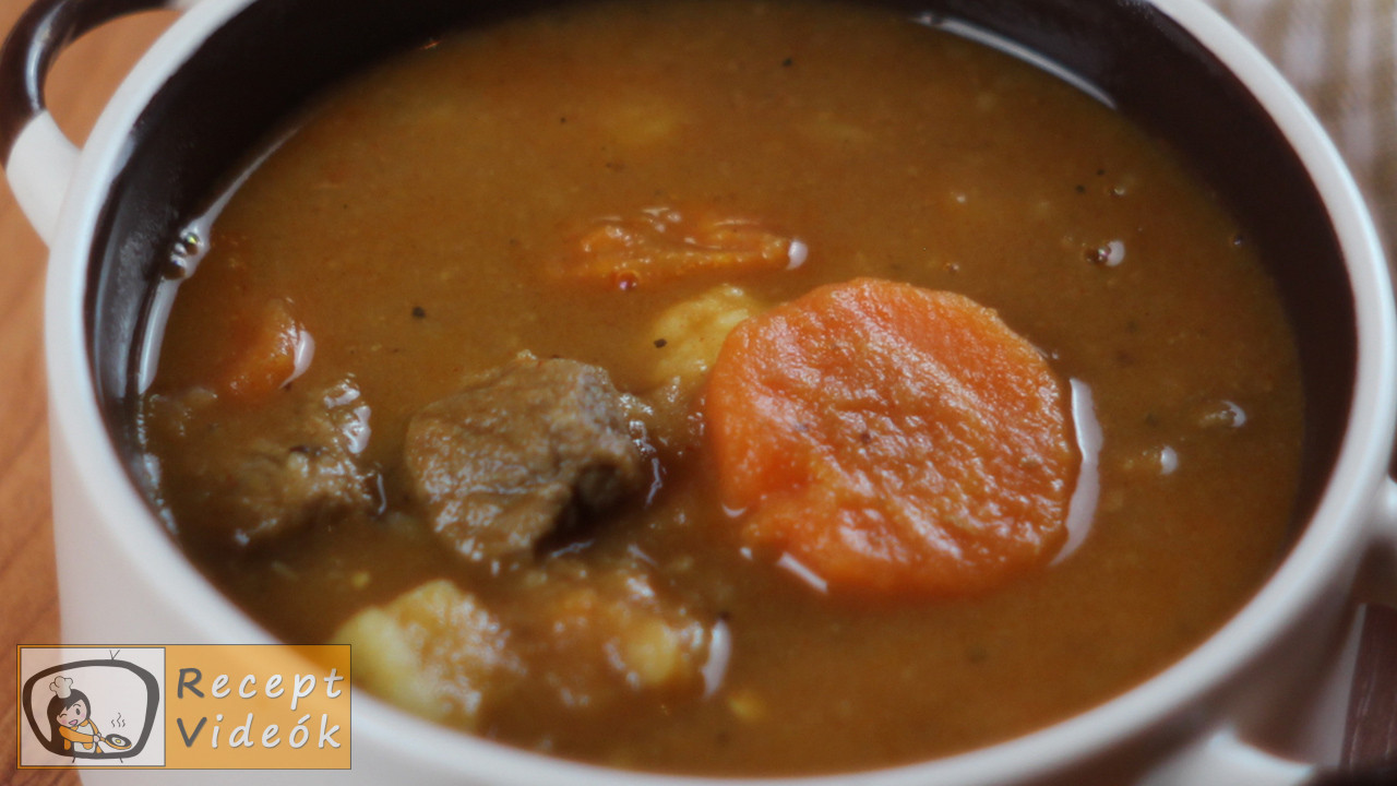 Gulyásleves recept, gulyásleves elkészítése - Recept Videók