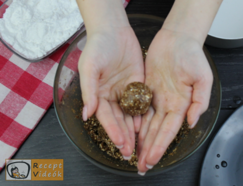 Hógolyó (sütés nélkül) recept, hógolyó (sütés nélkül) elkészítése 5. lépés