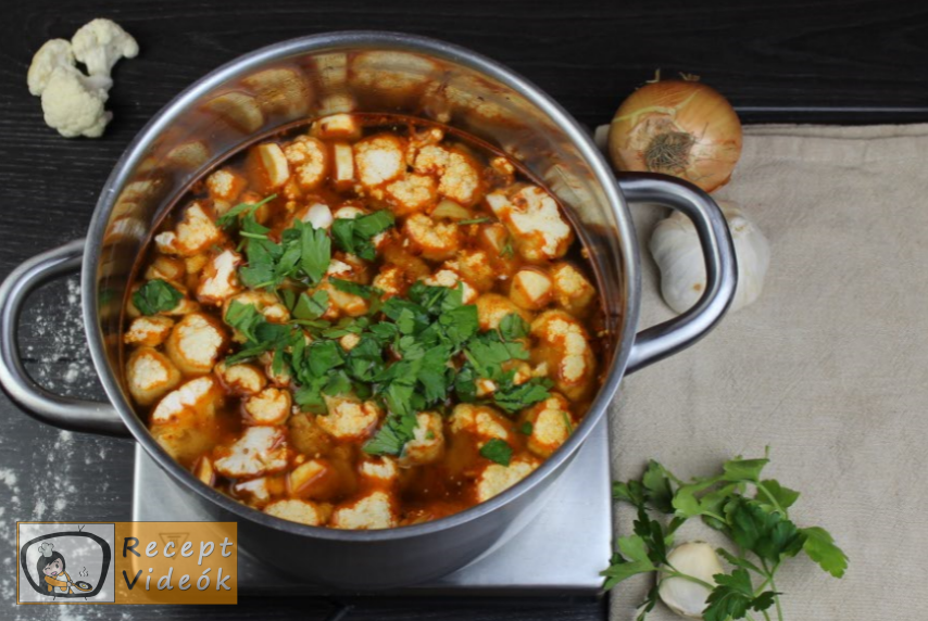 Tejfölös karfiolleves recept, tejfölös karfiolleves elkészítése 6. lépés