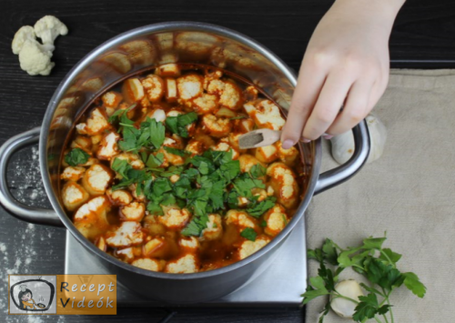 Tejfölös karfiolleves recept, tejfölös karfiolleves elkészítése 7. lépés