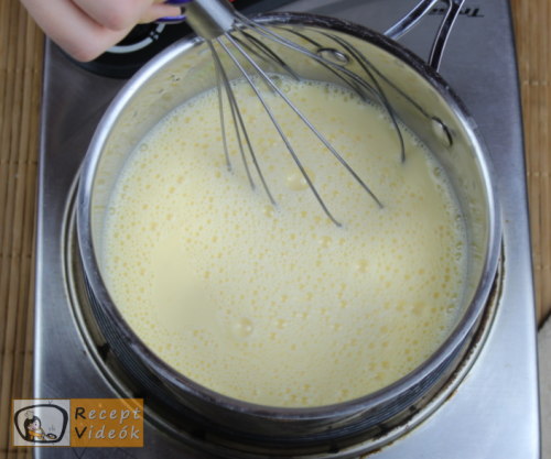 Madártej torta recept, madártej torta elkészítése 4. lépés