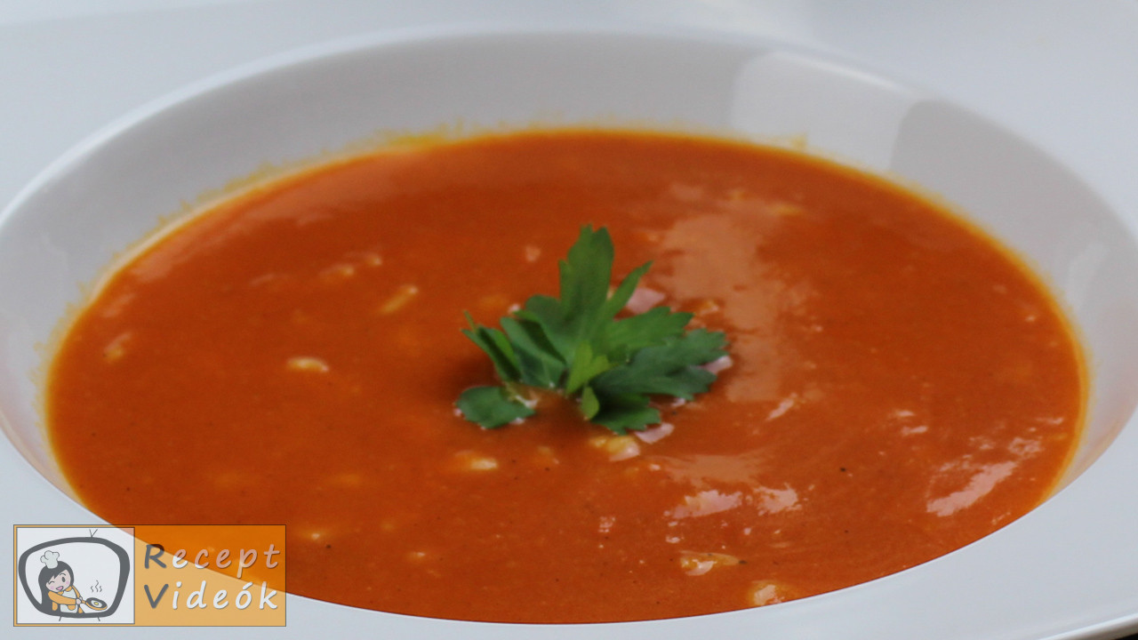 Paradicsomleves recept, paradicsomleves elkészítése - Recept Videók