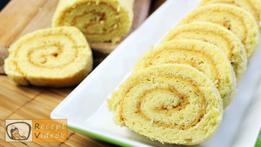 Lekváros piskótatekercs