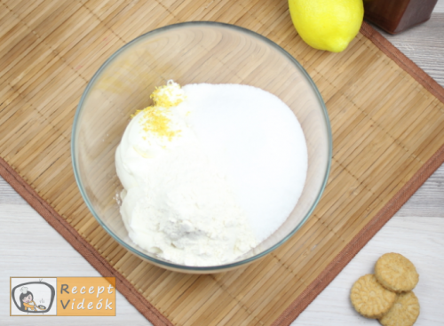 Sajttorta recept, sajttorta elkészítése 3. lépés
