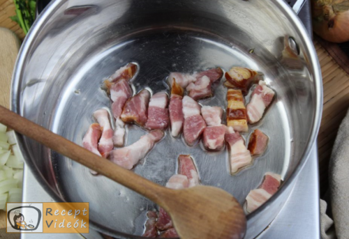 Zöldborsós tokány recept, zöldborsós tokány elkészítése 1. lépés