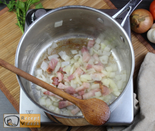 Zöldborsós tokány recept, zöldborsós tokány elkészítése 2. lépés