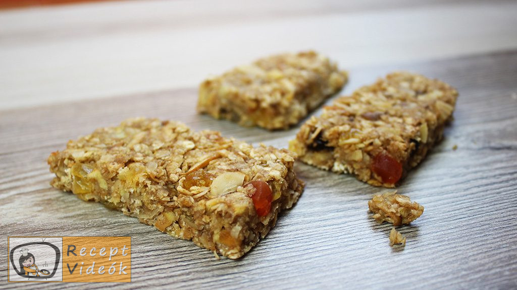 Müzliszelet házilag recept, müzliszelet házilag elkészítés - Recept Videók