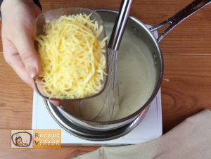 Fokhagymás gnocchi sajtmártással recept, fokhagymás gnocchi sajtmártással elkészítése 9. lépés