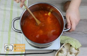 Frankfurti leves recept elkészítése 4. lépés