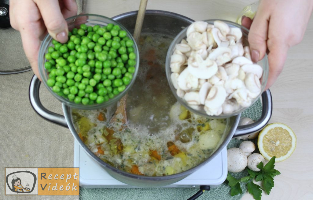 Tárkonyos raguleves recept, tárkonyos raguleves elkészítése 5. lépés