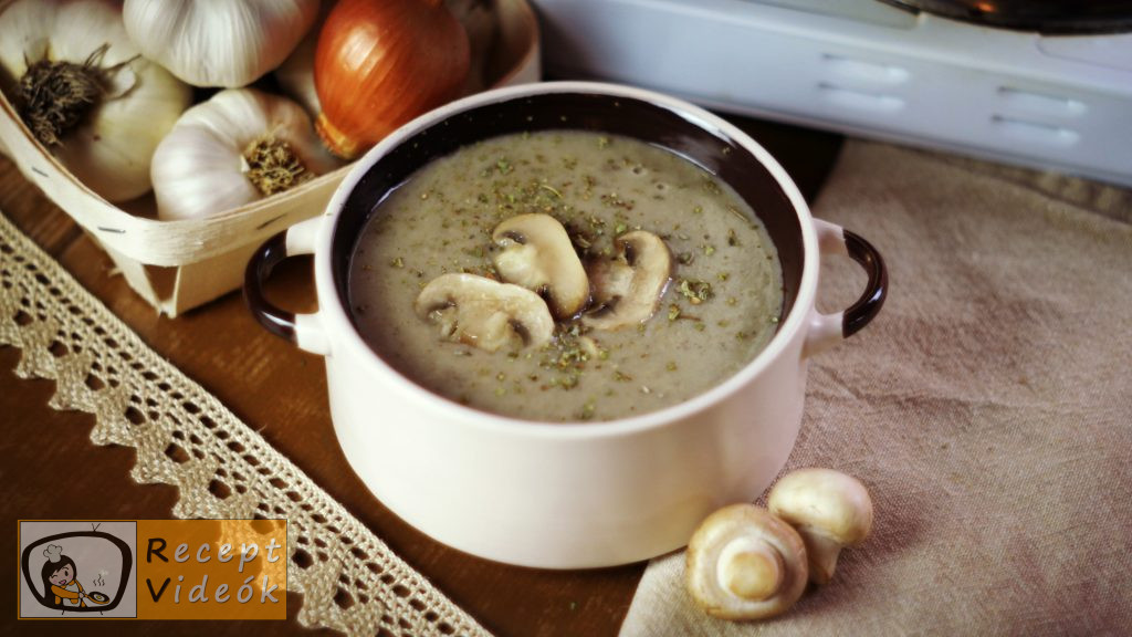Gombakrémleves recept, gombakrémleves elkészítése - Recept Videók