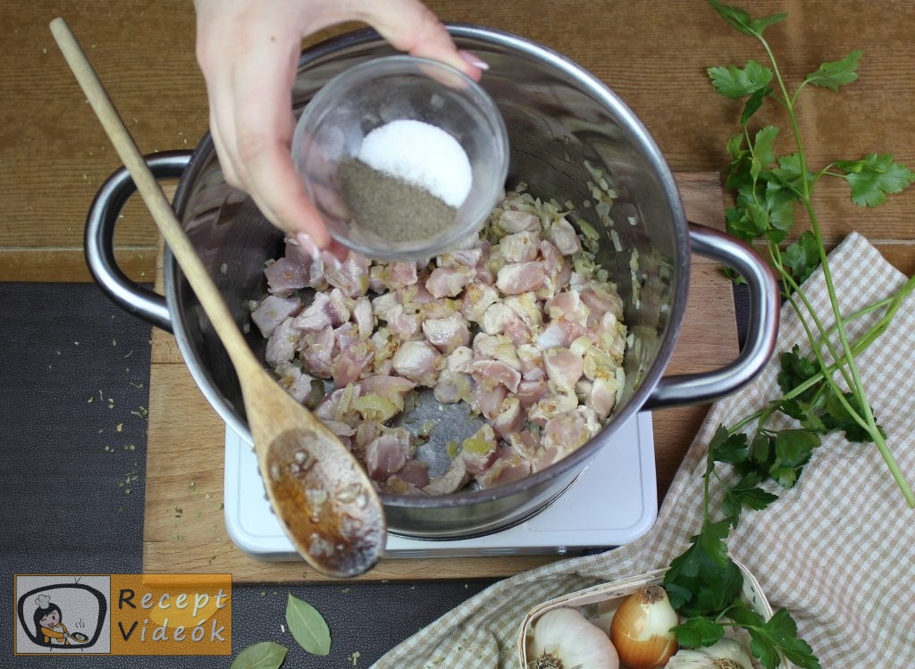 Palócleves recept, palócleves elkészítése 3. lépés