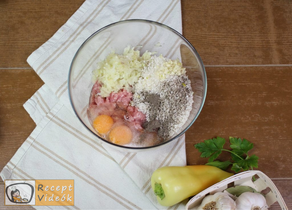 Hagyományos töltött paprika recept, hagyományos töltött paprika elkészítése 1. lépés