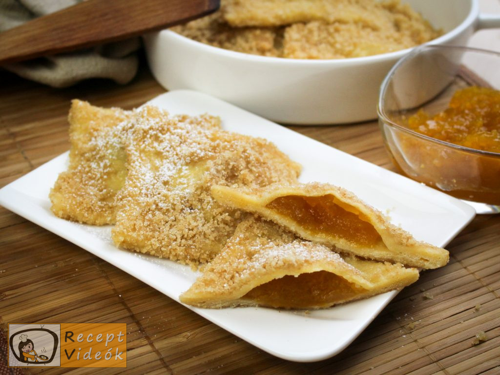 Lekváros derelye (barátfüle) recept, lekváros derelye (barátfüle) elkészítése - Recept Videók