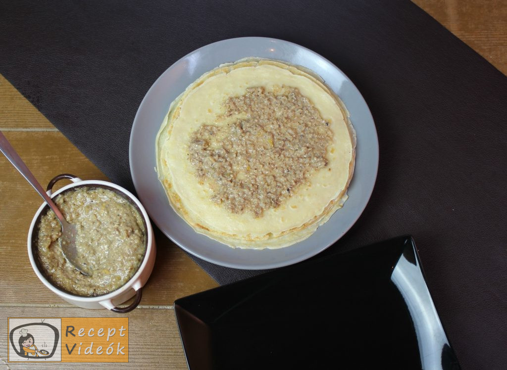 Házi gundel palacsinta recept, házi gundel palacsinta elkészítése 9. lépés