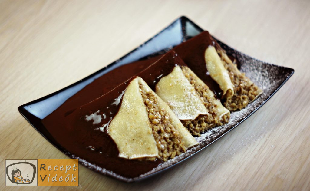 Házi gundel palacsinta recept, házi gundel palacsinta elkészítése - Recept Videók