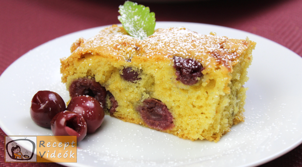 kevert meggyes süti recept, kevert meggyes süti elkészítése - Recept Videók