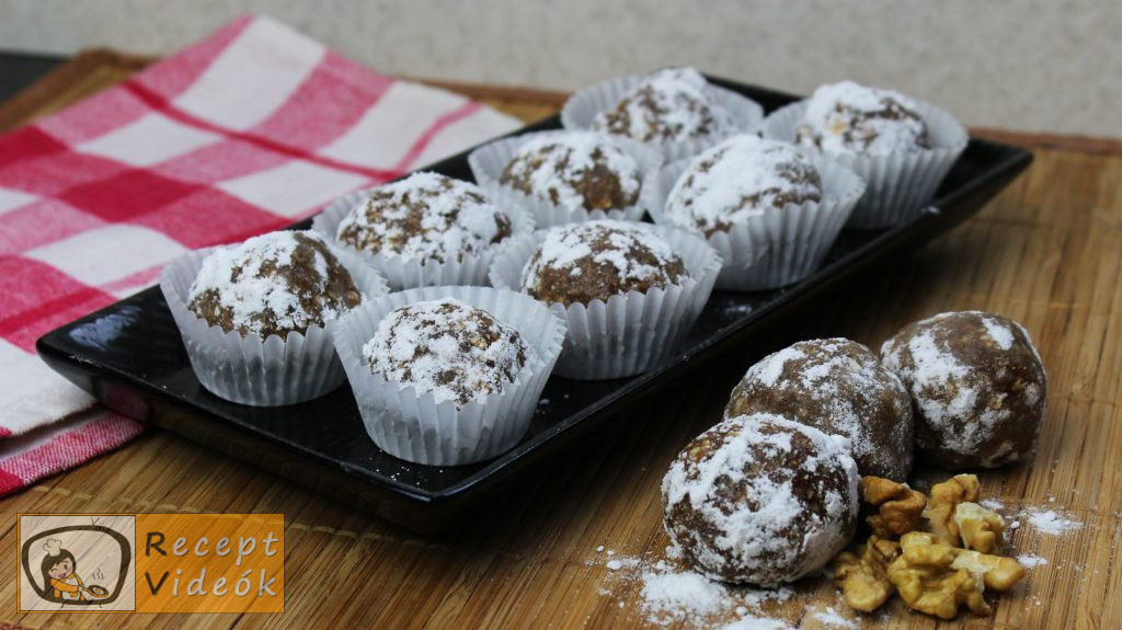 Hógolyó (sütés nélkül) recept, hógolyó (sütés nélkül) elkészítése - Recept Videók