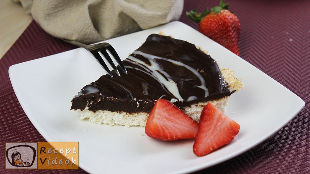 Csokoládés kókuszpite recept, csokoládés kókuszpite elkészítése - Recept Videók