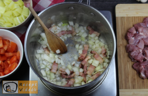 Borsos tokány recept, borsos tokány elkészítése 1. lépés