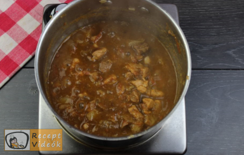 Borsos tokány recept, borsos tokány elkészítése 5. lépés