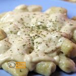Fokhagymás gnocchi sajtmártással recept, fokhagymás gnocchi sajtmártással elkészítése - Recept Videók