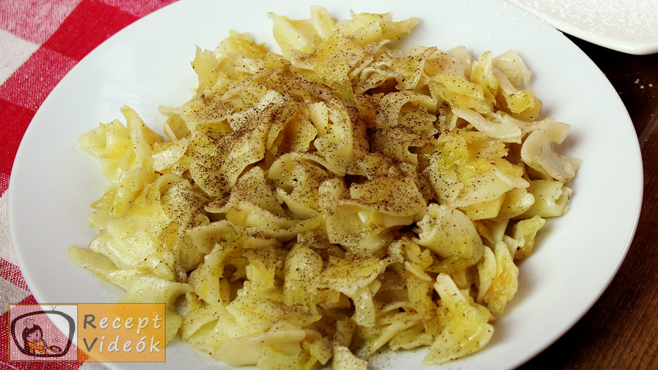 Egyszerű káposztás tészta recept, egyszerű káposztás tészta elkészítése - Recept V