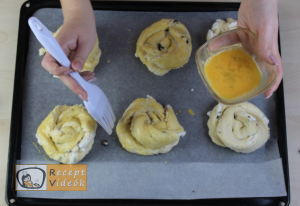 Kókuszos csiga recept, kókuszos csiga elkészítése 10. lépés