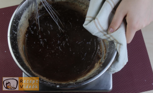Csokoládés kókuszpite recept, csokoládés kókuszpite elkészítése 8. lépés