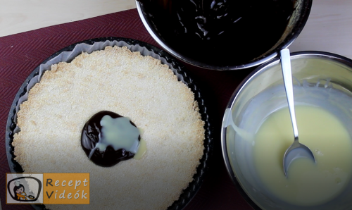 Csokoládés kókuszpite recept, csokoládés kókuszpite elkészítése 10. lépés