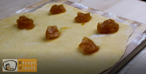 Lekváros derelye (barátfüle) recept, lekváros derelye (barátfüle) elkészítése 4. lépés