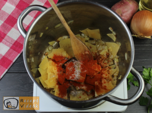 Lebbencsleves recept, lebbencsleves elkészítése 4. lépés