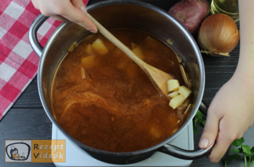 Lebbencsleves recept, lebbencsleves elkészítése 6. lépés