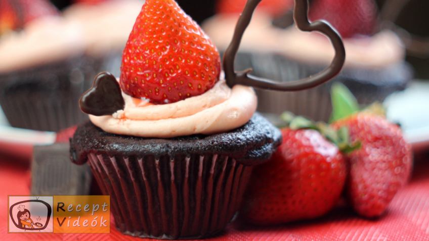 Valentin napi süti recept - Szerelem Muffin elkészítése - Recept Videók