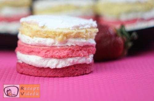 Valentin napi süti recept - valentin napi mini ombre torta elkészítése 13. lépés 