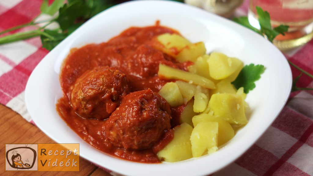 Paradicsomos húsgombóc recept, paradicsomos húsgombóc elkészítése - Recept Videók
