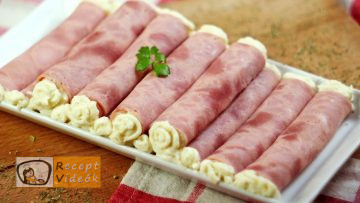Sonkatekercs recept, sonkatekercs elkészítése - Recept Videók
