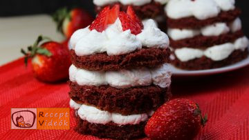 Valentin napi süti recept - valentin-napi mini vörös bársony torta elkészítése - Recept Videók