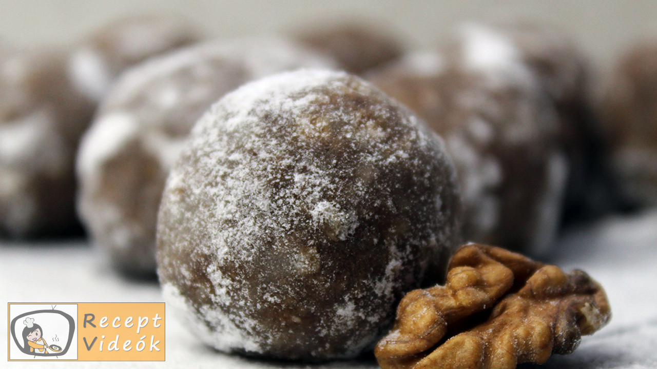Hógolyó (sütés nélkül) recept, hógolyó (sütés nélkül) elkészítése - Recept Videók Hógolyó (sütés nélkül) recept, hógolyó (sütés nélkül) elkészítése - Recept Videók