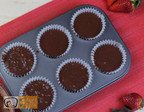 Valentin napi süti recept - Szerelem Muffin elkészítése 5. lépés 