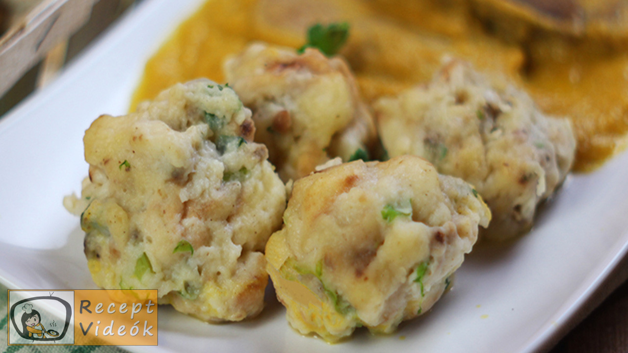 zsemlegomboc Zsemlegombóc recept, zsemlegombóc elkészítése - Recept Videók