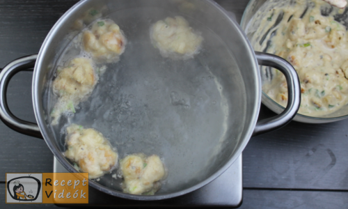 Zsemlegombóc recept, zsemlegombóc elkészítése 7. lépés