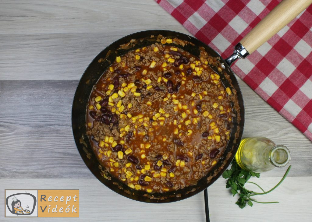 Mexikói chilis bab recept, mexikói chilis bab elkészítése 5. lépés