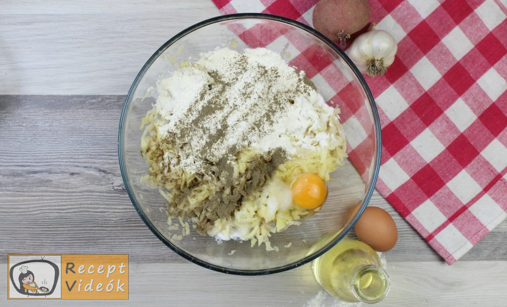 Tócsni recept, tócsni elkészítése 2. lépés