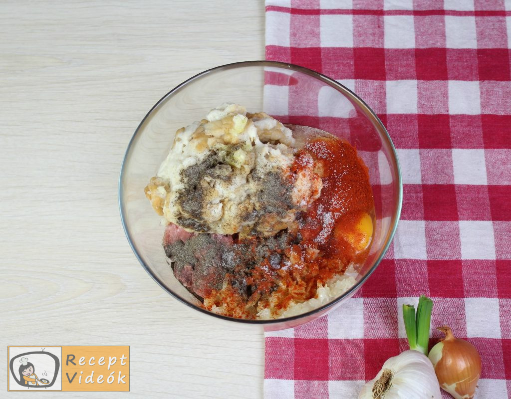 Stefánia vagdalt recept, Stefánia elkészítése 2. lépés