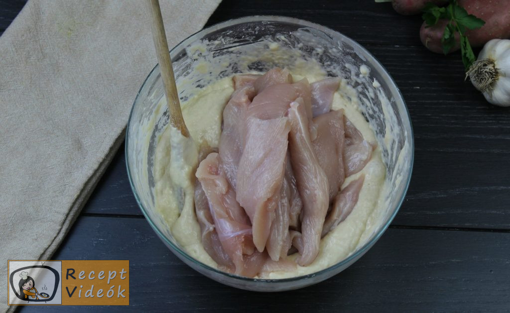 Csirke sörtésztában recept, csirke sörtésztában elkészítése 2. lépés