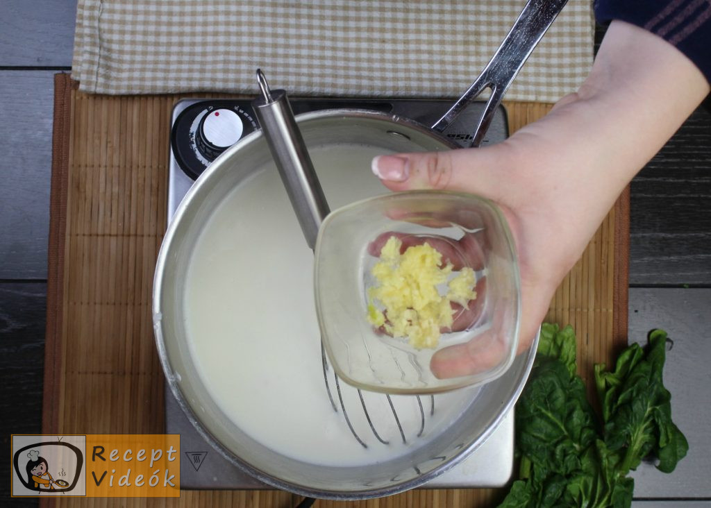 Spenótfőzelék recept, spenótfőzelék elkészítése 5. lépés