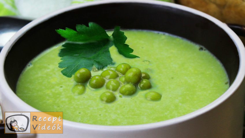 Zöldborsó krémleves