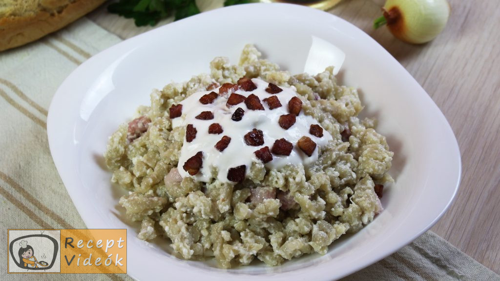 Juhtúrós sztrapacska recept, juhtúrós sztrapacska elkészítése - Recept Videók